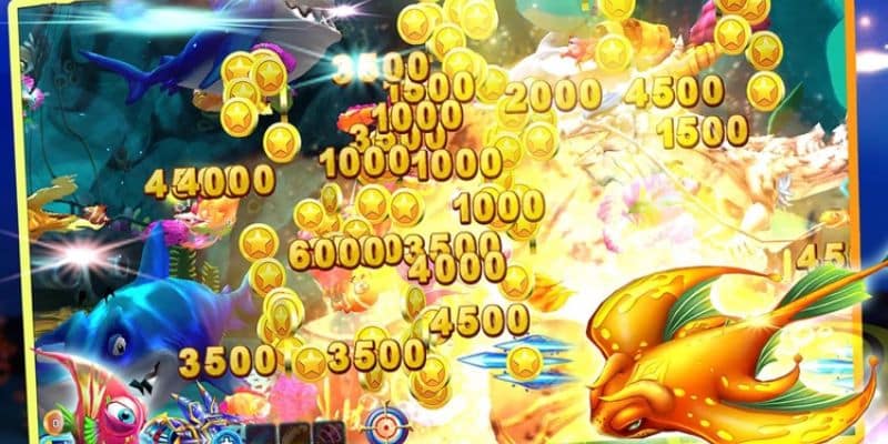 Tại Bắn cá rồng vàng có kho sinh vật biển vô cùng đa dạng